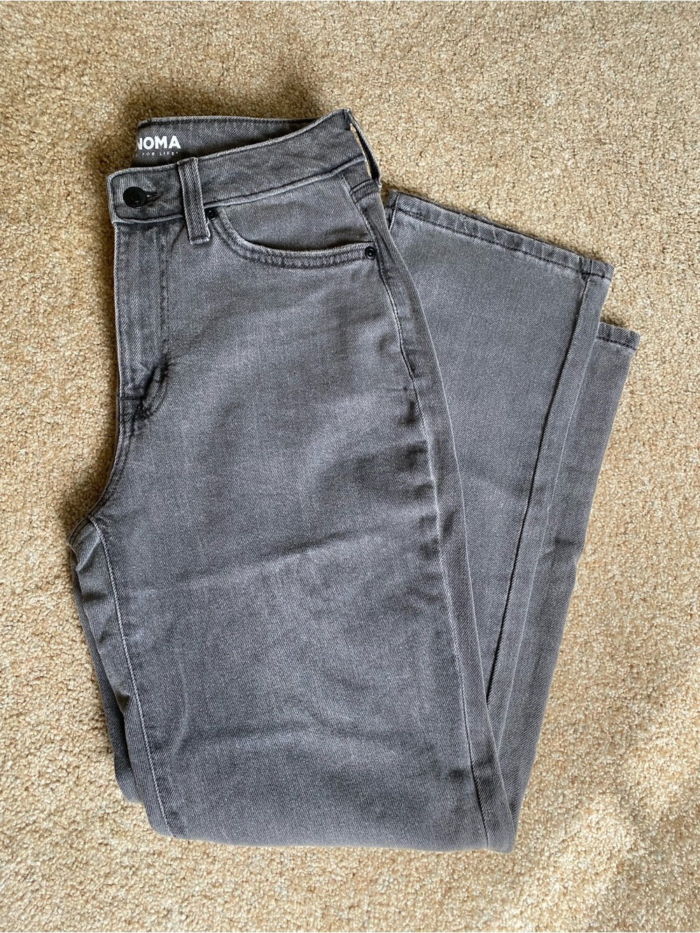 SO High-Rise Washed Gray Jeans